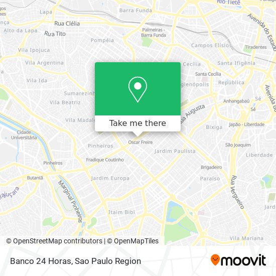 Banco 24 Horas map