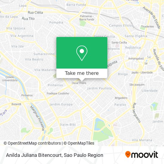Anilda Juliana Bitencourt map