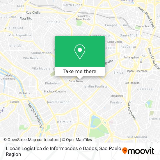 Licoan Logistica de Informacoes e Dados map