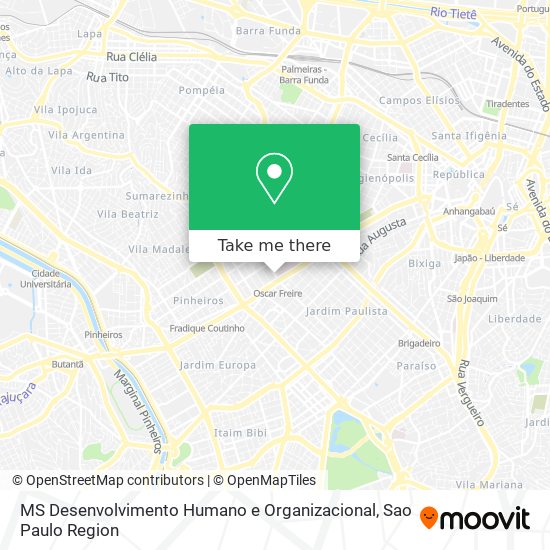 MS Desenvolvimento Humano e Organizacional map