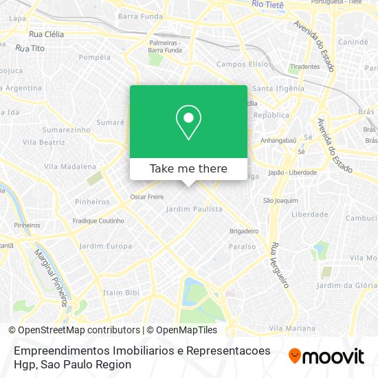 Empreendimentos Imobiliarios e Representacoes Hgp map