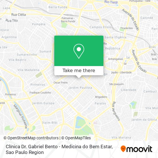 Clínica Dr. Gabriel Bento - Medicina do Bem Estar map