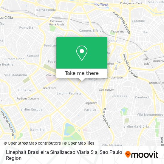 Mapa Linephalt Brasileira Sinalizacao Viaria S a