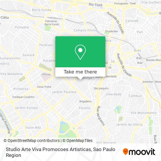 Studio Arte Viva Promocoes Artisticas map