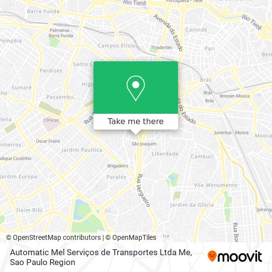 Automatic Mel Serviços de Transportes Ltda Me map
