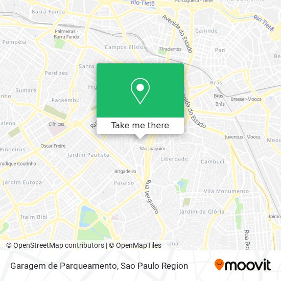 Mapa Garagem de Parqueamento