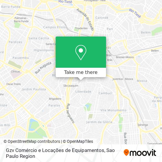Gzv Comércio e Locações de Equipamentos map