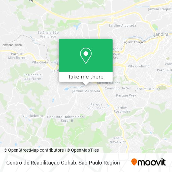 Centro de Reabilitação Cohab map