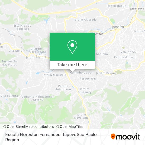 Escola Florestan Fernandes Itapevi map