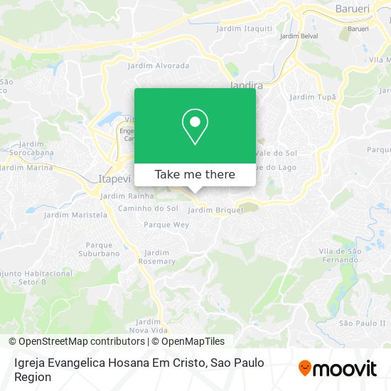 Igreja Evangelica Hosana Em Cristo map