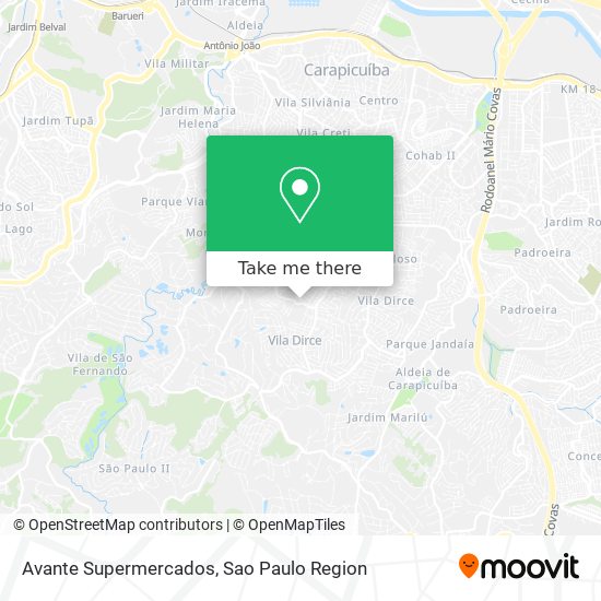 Avante Supermercados map
