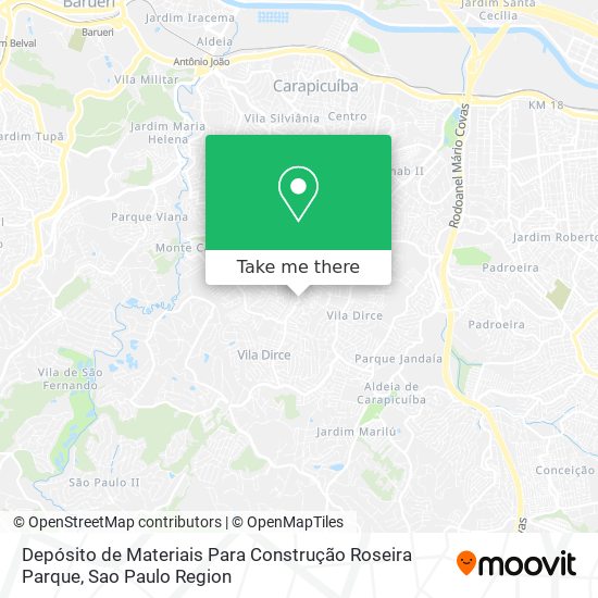 Depósito de Materiais Para Construção Roseira Parque map