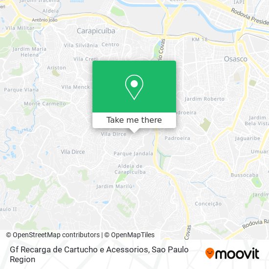 Gf Recarga de Cartucho e Acessorios map