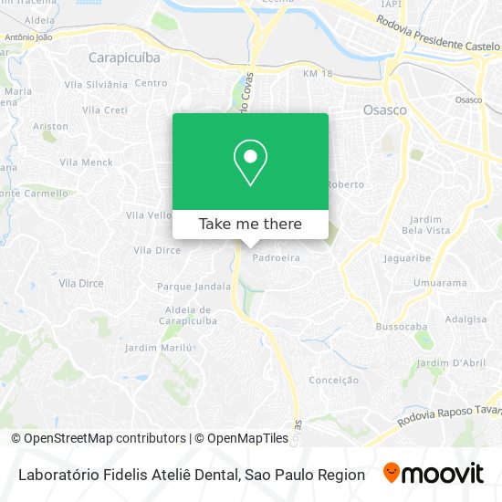 Laboratório Fidelis Ateliê Dental map