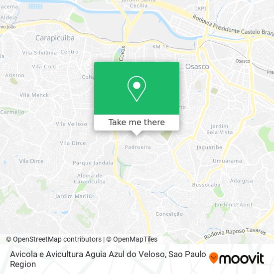 Avicola e Avicultura Aguia Azul do Veloso map