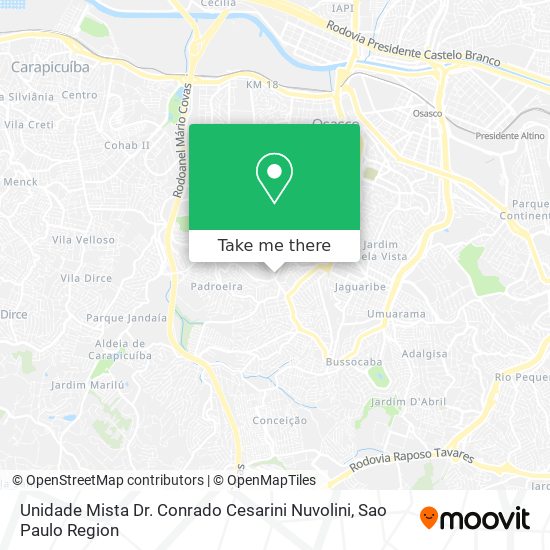 Unidade Mista Dr. Conrado Cesarini Nuvolini map