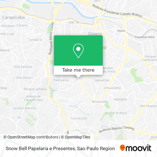 Snow Bell Papelaria e Presentes map