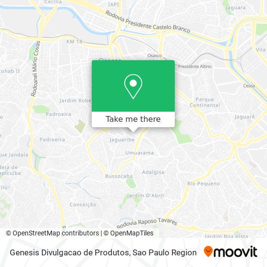 Genesis Divulgacao de Produtos map
