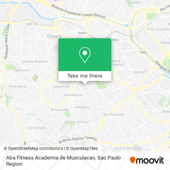 Aba Fitness Academia de Musculacao map