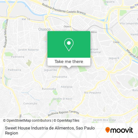 Sweet House Industria de Alimentos map