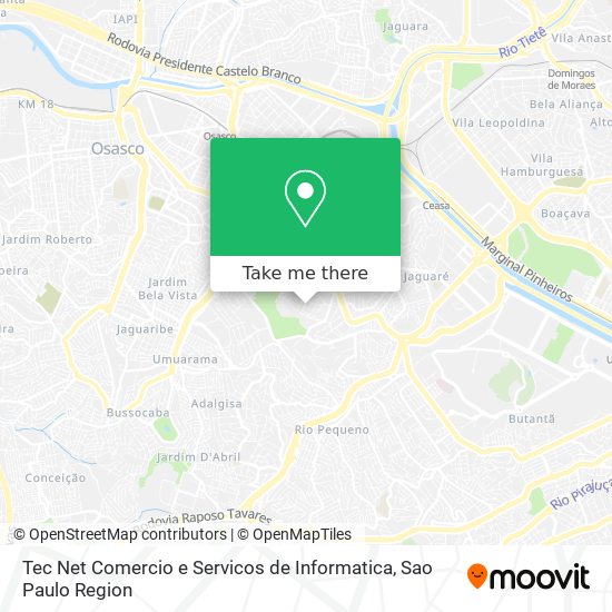 Mapa Tec Net Comercio e Servicos de Informatica