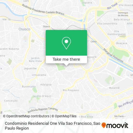 Condominio Residencial One Vila Sao Francisco map
