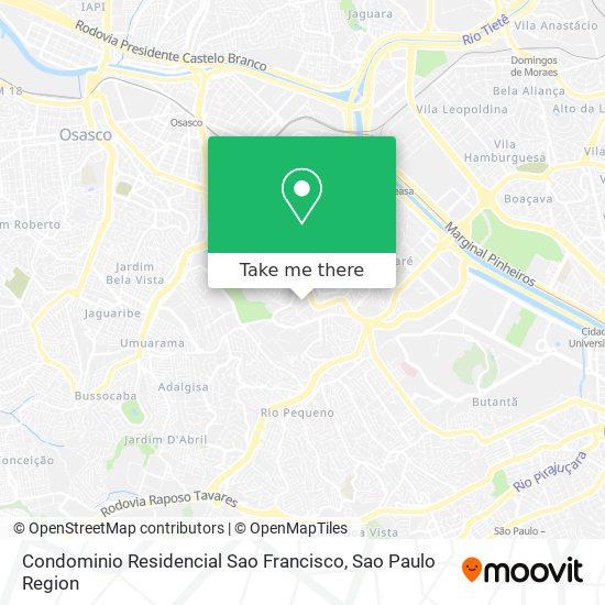 Condominio Residencial Sao Francisco map