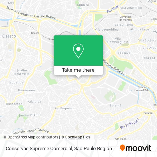 Conservas Supreme Comercial map