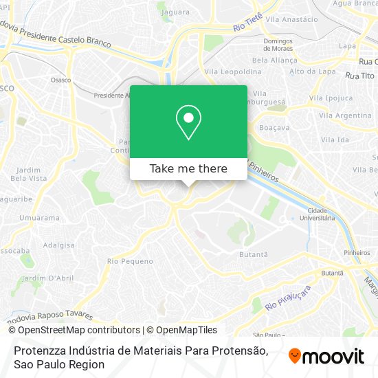 Mapa Protenzza Indústria de Materiais Para Protensão