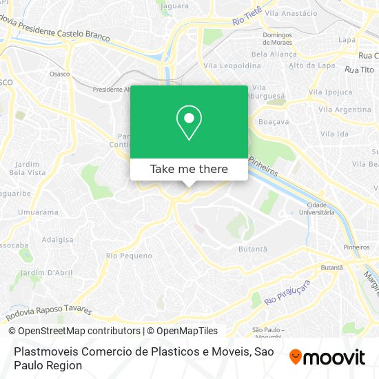 Mapa Plastmoveis Comercio de Plasticos e Moveis