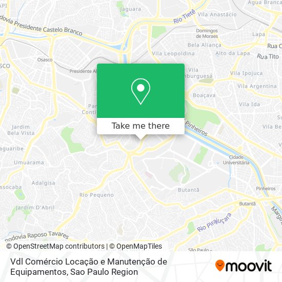 Mapa Vdl Comércio Locação e Manutenção de Equipamentos