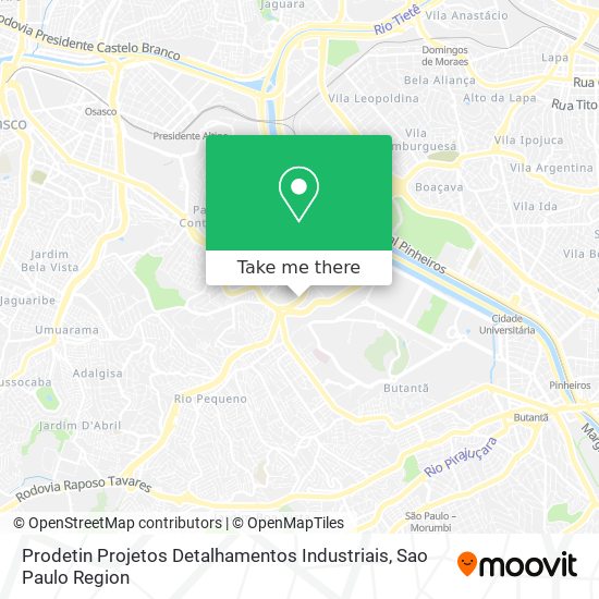 Prodetin Projetos Detalhamentos Industriais map