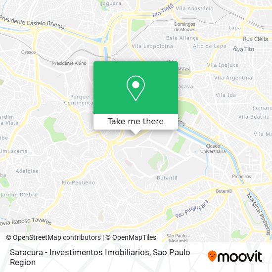 Saracura - Investimentos Imobiliarios map