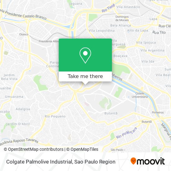 Mapa Colgate Palmolive Industrial