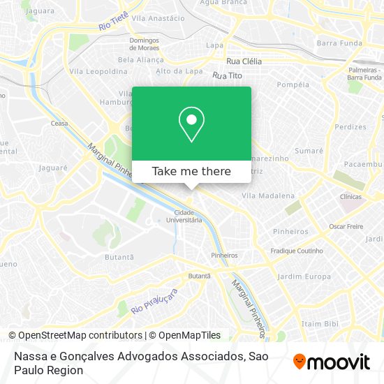 Mapa Nassa e Gonçalves Advogados Associados