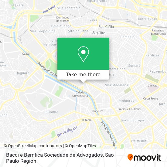 Mapa Bacci e Bemfica Sociedade de Advogados