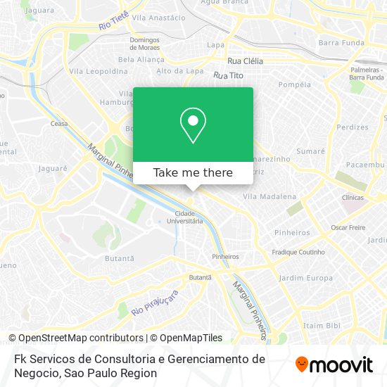 Mapa Fk Servicos de Consultoria e Gerenciamento de Negocio