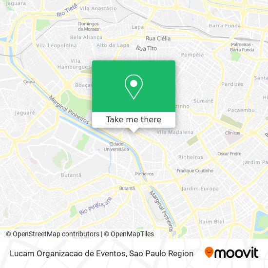 Lucam Organizacao de Eventos map