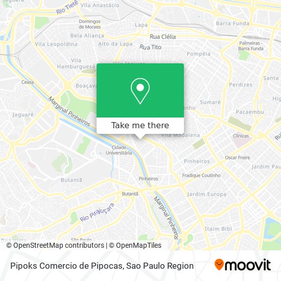 Pipoks Comercio de Pipocas map