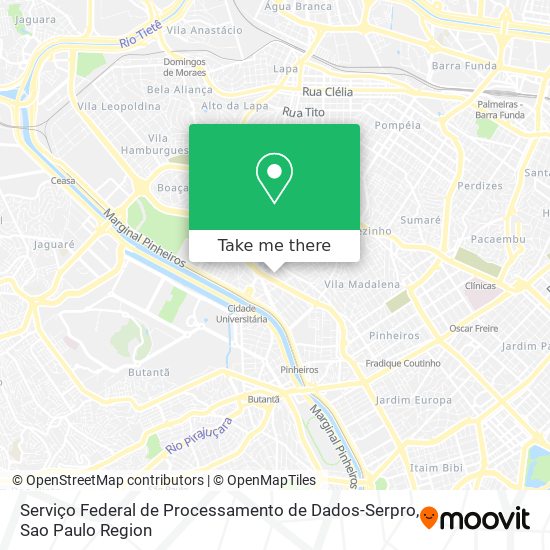 Serviço Federal de Processamento de Dados-Serpro map