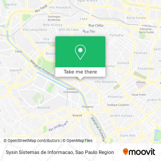 Mapa Sysin Sistemas de Informacao