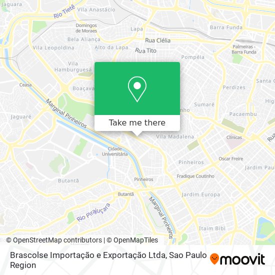 Brascolse Importação e Exportação Ltda map