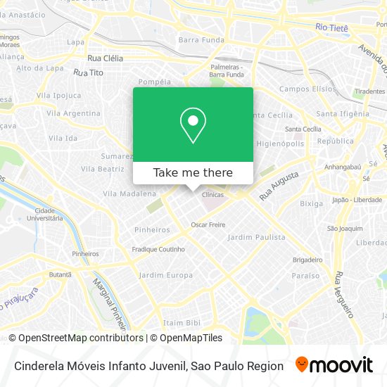 Cinderela Móveis Infanto Juvenil map