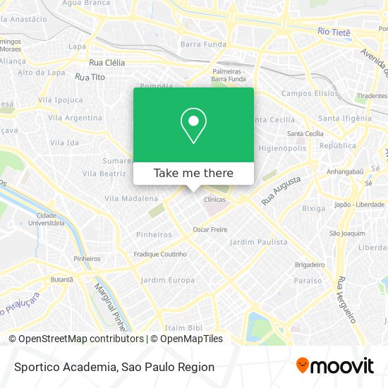 Sportico Academia map