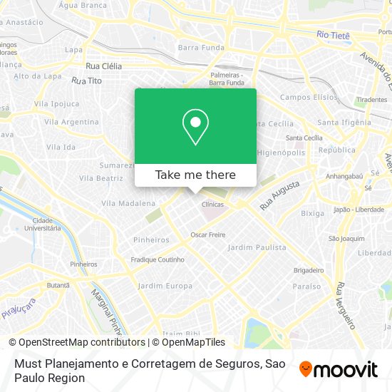 Mapa Must Planejamento e Corretagem de Seguros