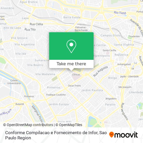 Mapa Conforme Compilacao e Fornecimento de Infor