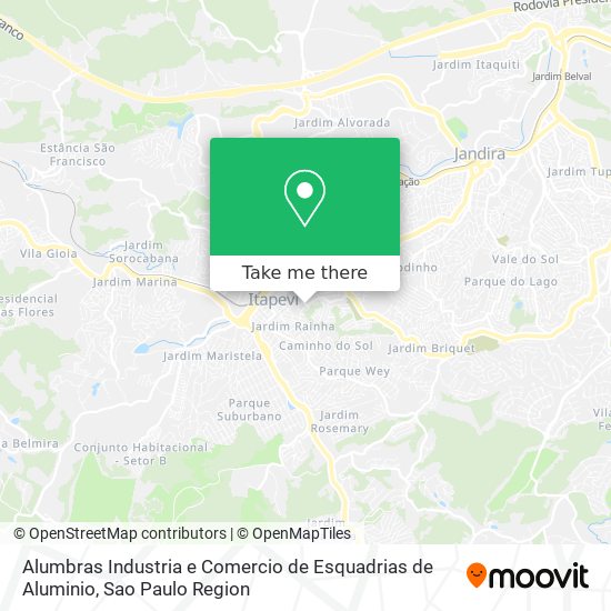 Alumbras Industria e Comercio de Esquadrias de Aluminio map