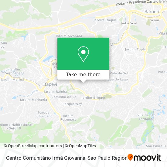 Centro Comunitário Irmã Giovanna map