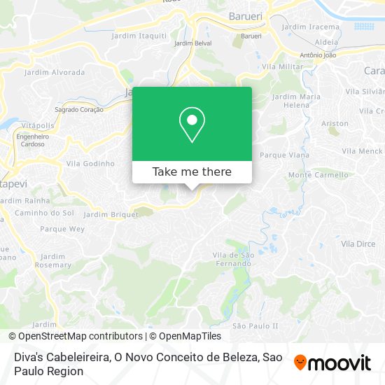 Diva's Cabeleireira, O Novo Conceito de Beleza map