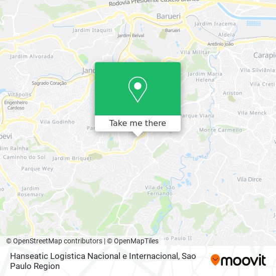 Hanseatic Logistica Nacional e Internacional map